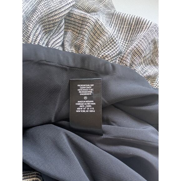 NWT Alice + Olivia Birch Ruffled Checked Maxi Dress Size 4 Checked Woven 2A452 - Picture 11 of 12